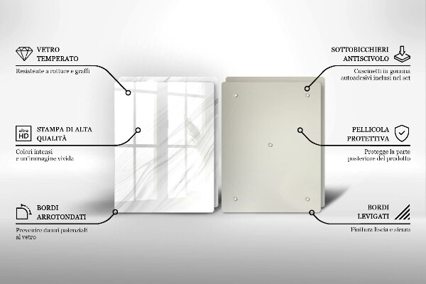 Osłona ściany przy kuchence gazowej Delikatny marmur