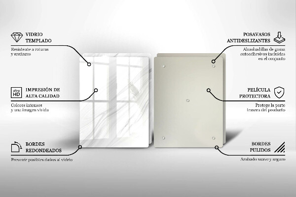 Osłona ściany przy kuchence gazowej Delikatny marmur
