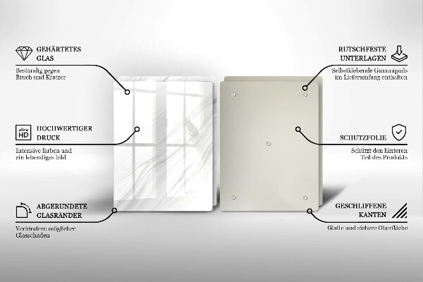 Osłona ściany przy kuchence gazowej Delikatny marmur