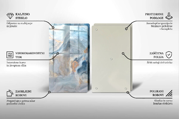 Osłona ściany przy kuchence gazowej Tekstura marmuru