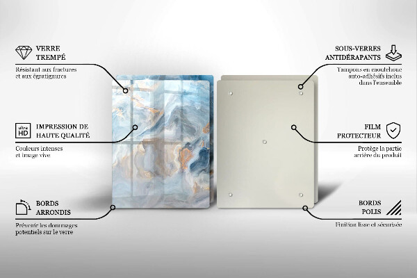 Osłona ściany przy kuchence gazowej Tekstura marmuru