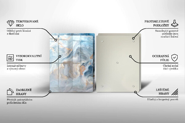Osłona ściany przy kuchence gazowej Tekstura marmuru