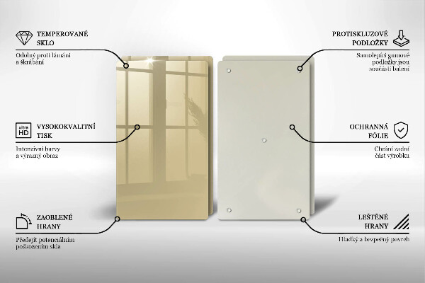 Osłona ściany przy kuchence gazowej Kolor beżowy