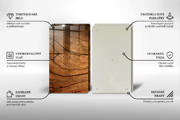 Osłona ściany przy kuchence gazowej Tekstura deski drewna