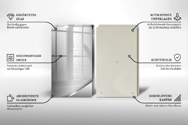 Osłona ściany przy kuchence gazowej Metalowe kształty