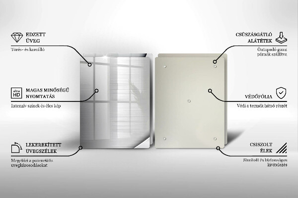Osłona ściany przy kuchence gazowej Metalowe kształty