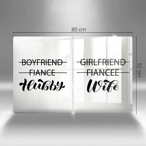 Ochrona na ścianę w kuchni Napis, sentencja, wzór