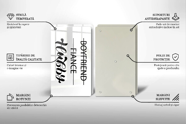 Ochrona na ścianę w kuchni Napis, sentencja, wzór