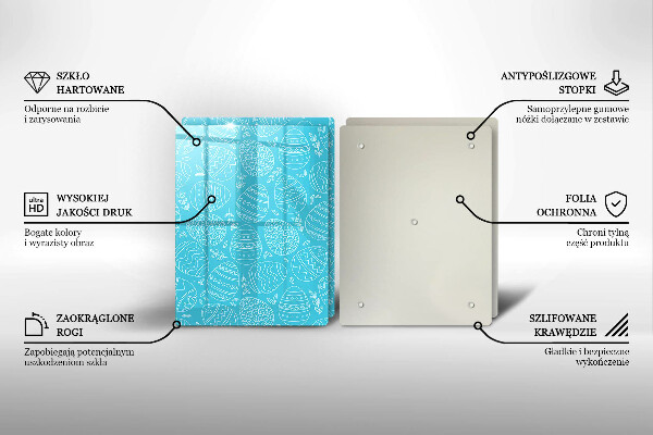 Osłona ściany przy kuchence gazowej Motyw Wielkanocny