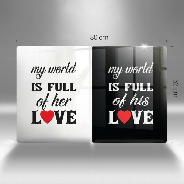 Osłona ściany przy kuchence gazowej Napis, sentencja