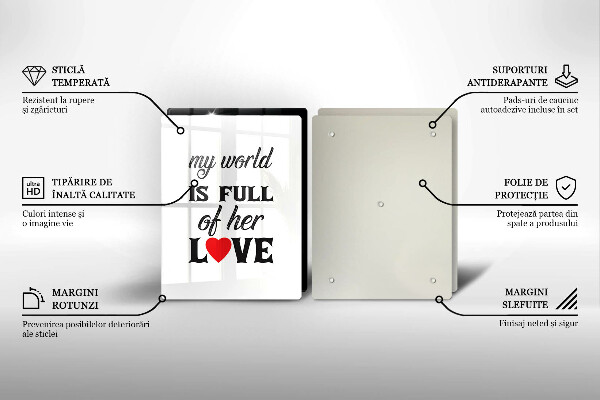 Osłona ściany przy kuchence gazowej Napis, sentencja