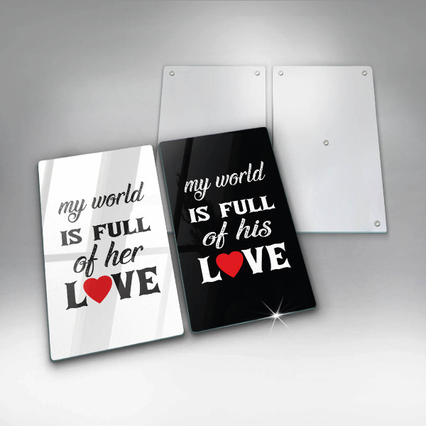 Osłona ściany przy kuchence gazowej Napis, sentencja