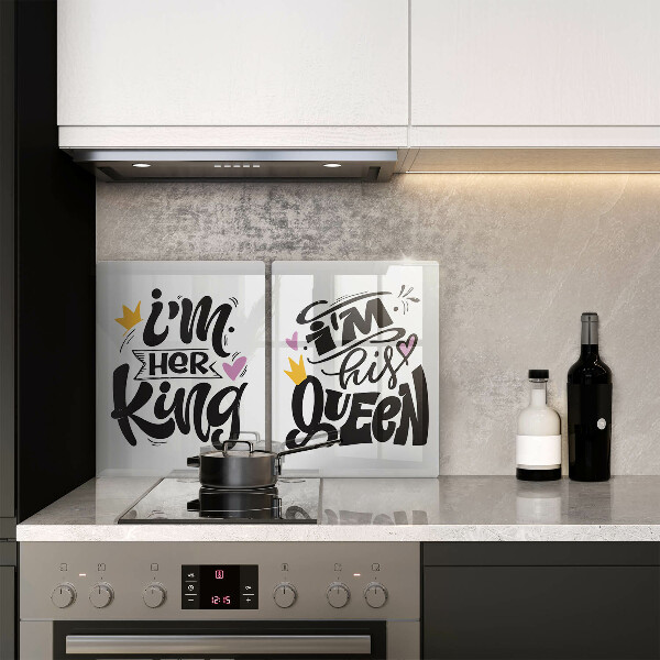 Osłona ściany przy kuchence gazowej Napis, sentencja