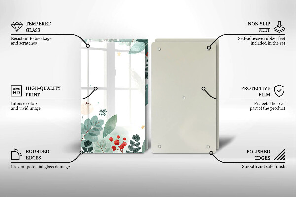 Osłona ściany przy kuchence gazowej Akwarele liście