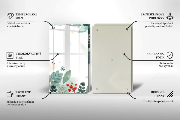 Osłona ściany przy kuchence gazowej Akwarele liście