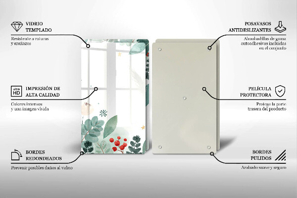 Osłona ściany przy kuchence gazowej Akwarele liście