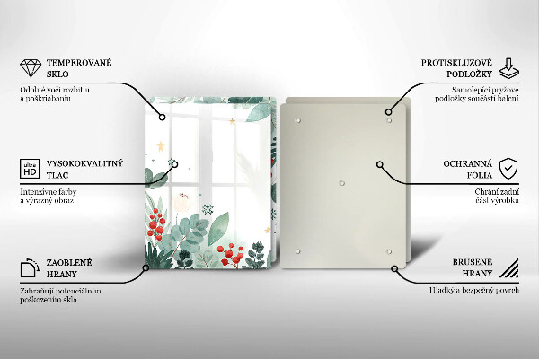 Osłona ściany przy kuchence gazowej Akwarele liście