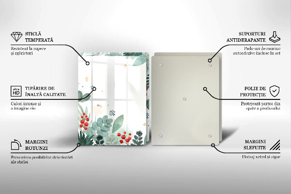 Osłona ściany przy kuchence gazowej Akwarele liście