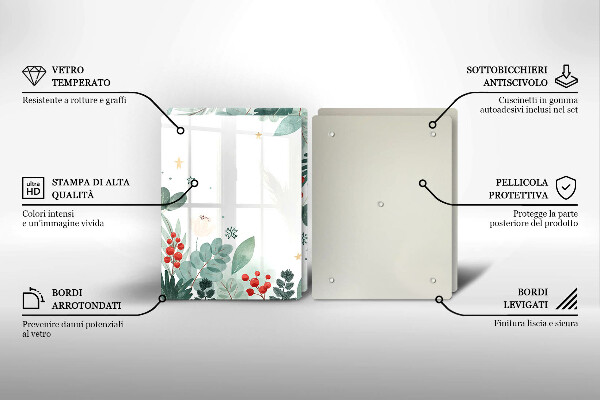 Osłona ściany przy kuchence gazowej Akwarele liście