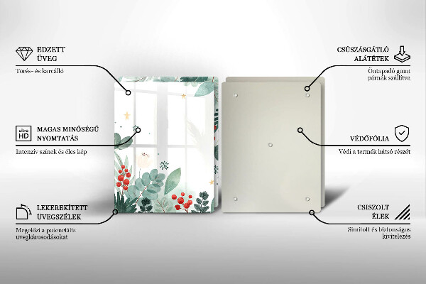 Osłona ściany przy kuchence gazowej Akwarele liście