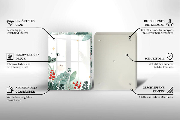 Osłona ściany przy kuchence gazowej Akwarele liście