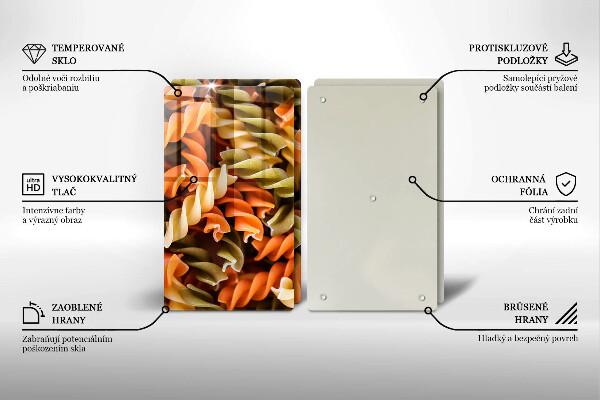 Panel ochronny do kuchni Makaron Fusilli