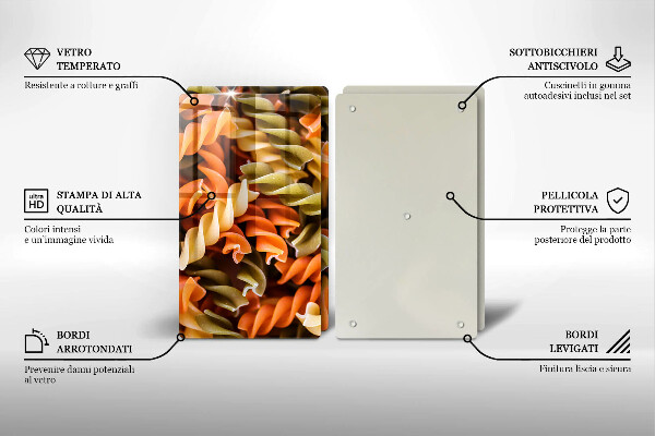 Panel ochronny do kuchni Makaron Fusilli