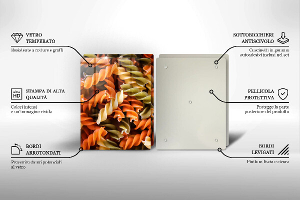 Panel ochronny do kuchni Makaron Fusilli