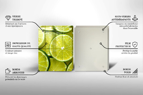 Osłona ściany przy kuchence gazowej Plasterki limonki