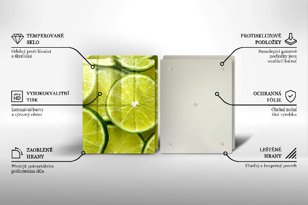 Osłona ściany przy kuchence gazowej Plasterki limonki