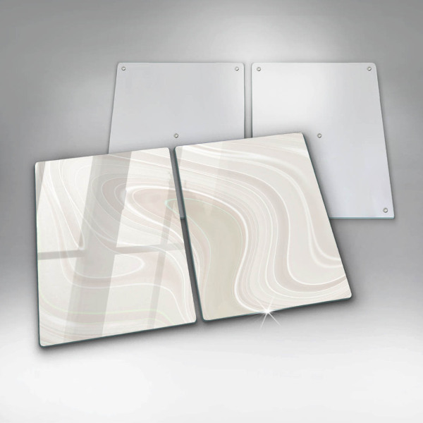 Osłona ściany przy kuchence gazowej Kremowa tekstura