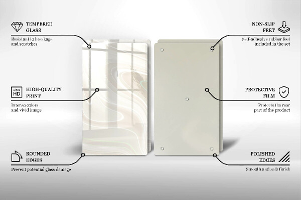 Osłona ściany przy kuchence gazowej Kremowa tekstura