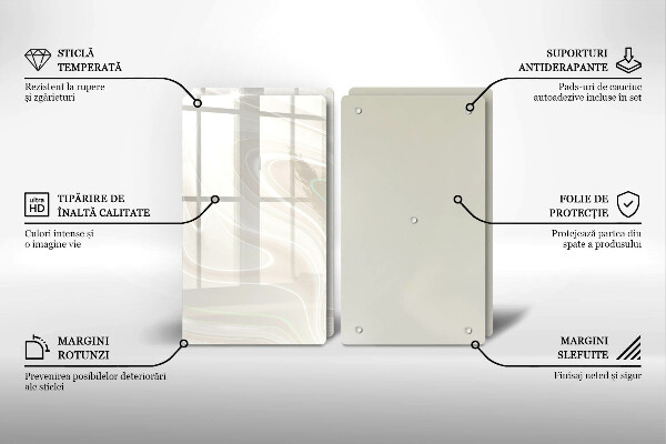 Osłona ściany przy kuchence gazowej Kremowa tekstura
