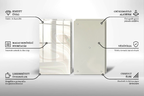 Osłona ściany przy kuchence gazowej Kremowa tekstura
