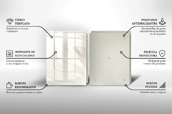Osłona ściany przy kuchence gazowej Kremowa tekstura