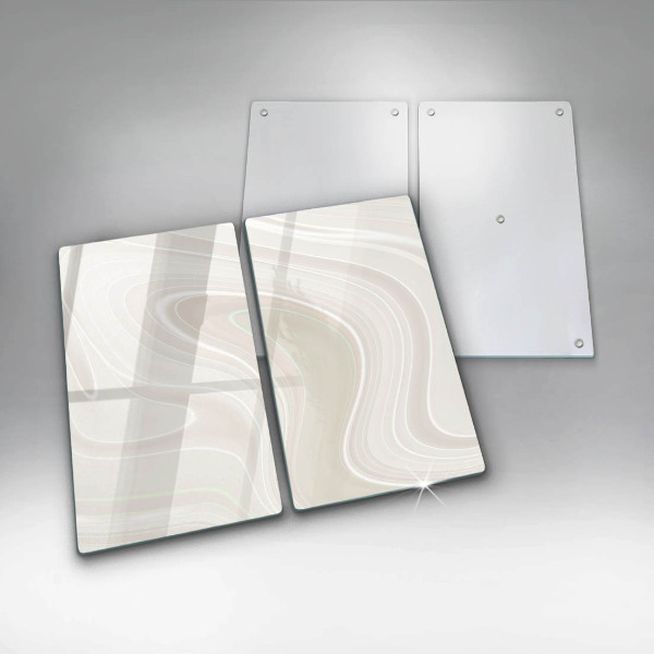 Osłona ściany przy kuchence gazowej Kremowa tekstura