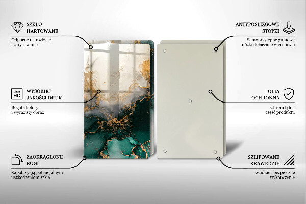 Osłona ściany przy kuchence gazowej Wielokolorowy marmur