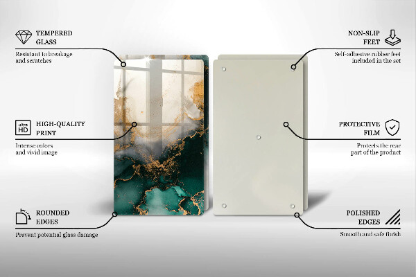 Osłona ściany przy kuchence gazowej Wielokolorowy marmur