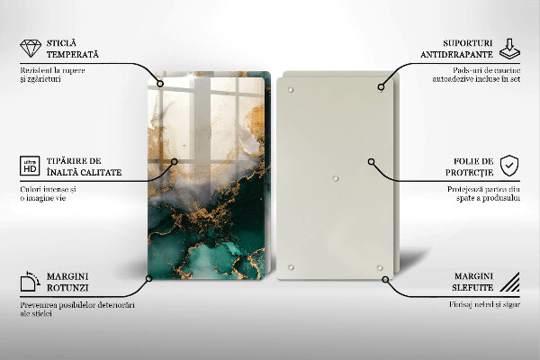 Osłona ściany przy kuchence gazowej Wielokolorowy marmur