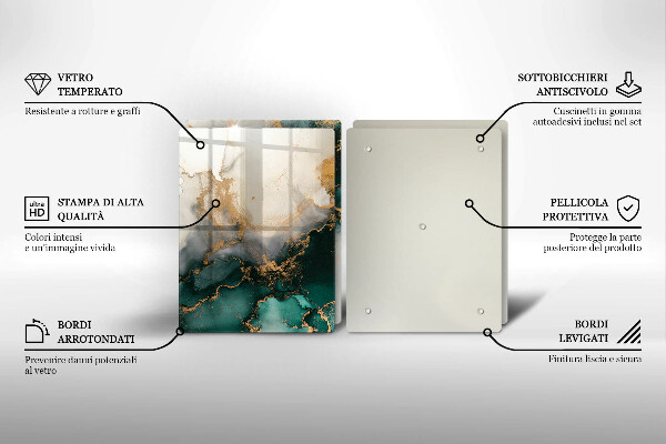 Osłona ściany przy kuchence gazowej Wielokolorowy marmur