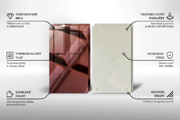 Osłona ściany przy kuchence gazowej Kostki czekolady