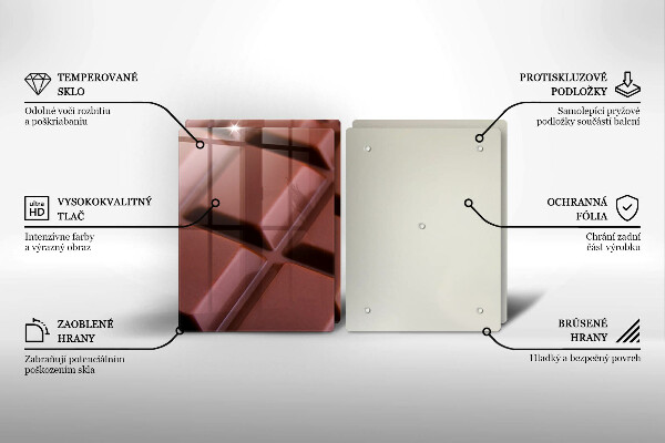 Osłona ściany przy kuchence gazowej Kostki czekolady