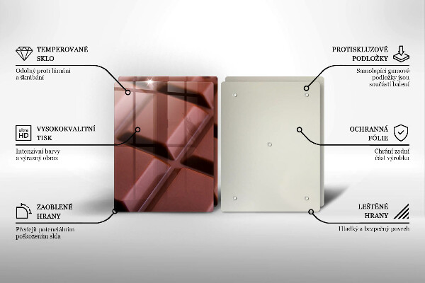 Osłona ściany przy kuchence gazowej Kostki czekolady