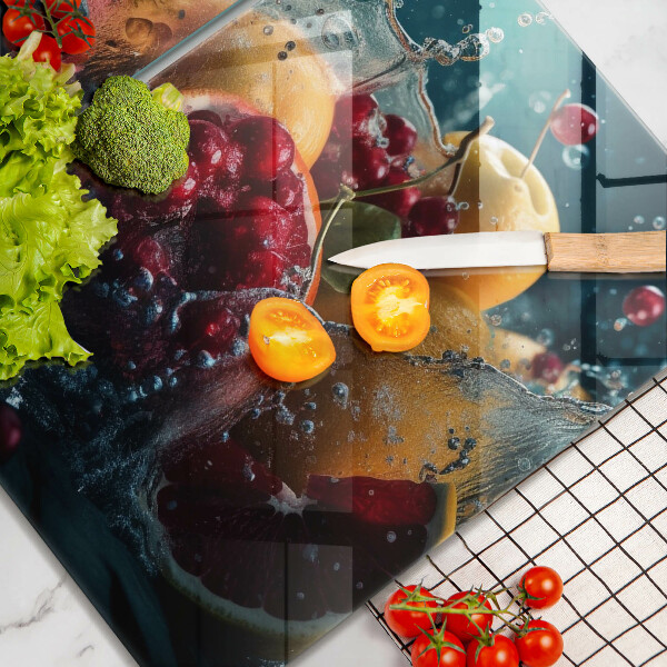 Osłona ściany przy kuchence gazowej Owoce w wodzie