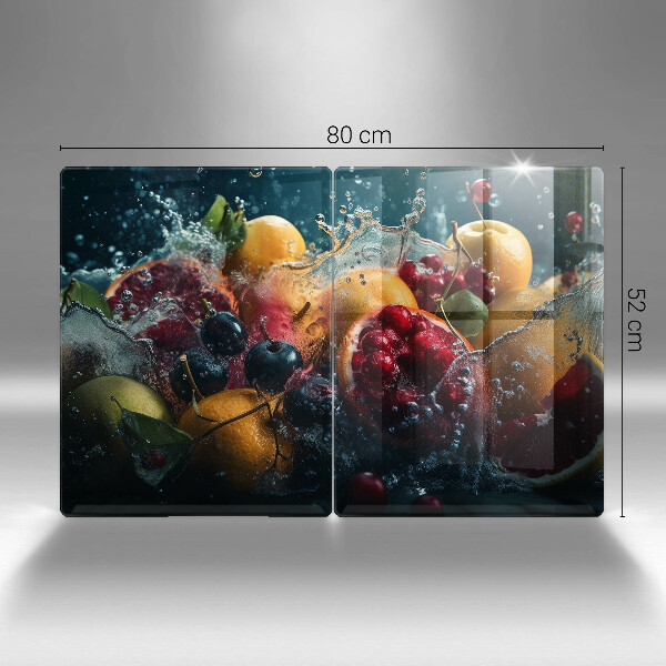 Osłona ściany przy kuchence gazowej Owoce w wodzie