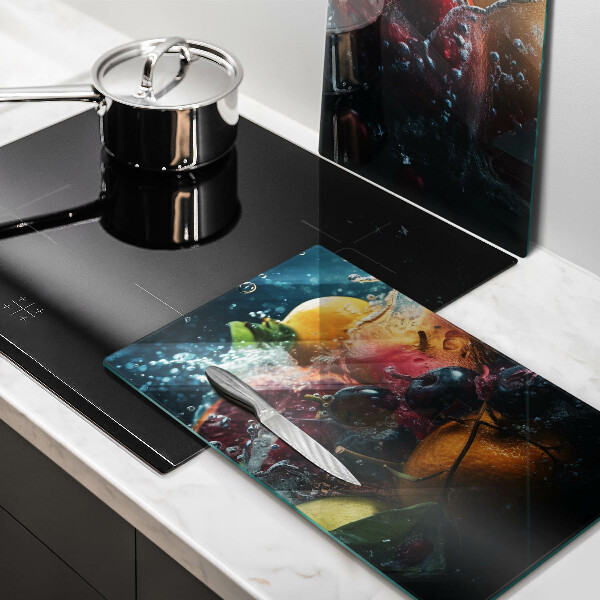 Osłona ściany przy kuchence gazowej Owoce w wodzie