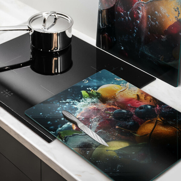 Osłona ściany przy kuchence gazowej Owoce w wodzie