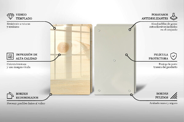 Osłona płyty indukcyjnej Drewniana deska