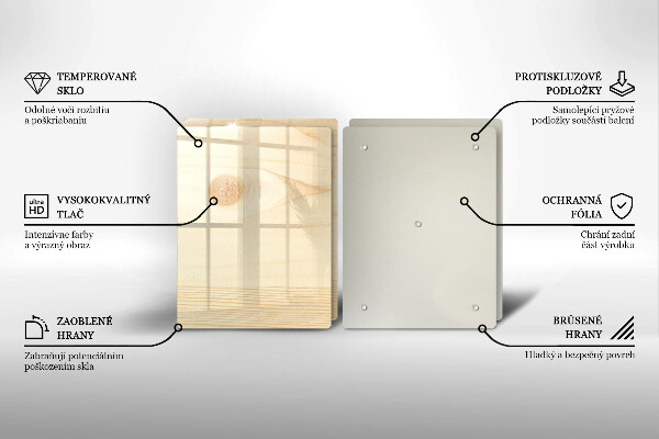 Osłona płyty indukcyjnej Drewniana deska