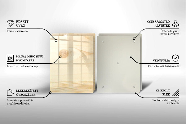Osłona płyty indukcyjnej Drewniana deska